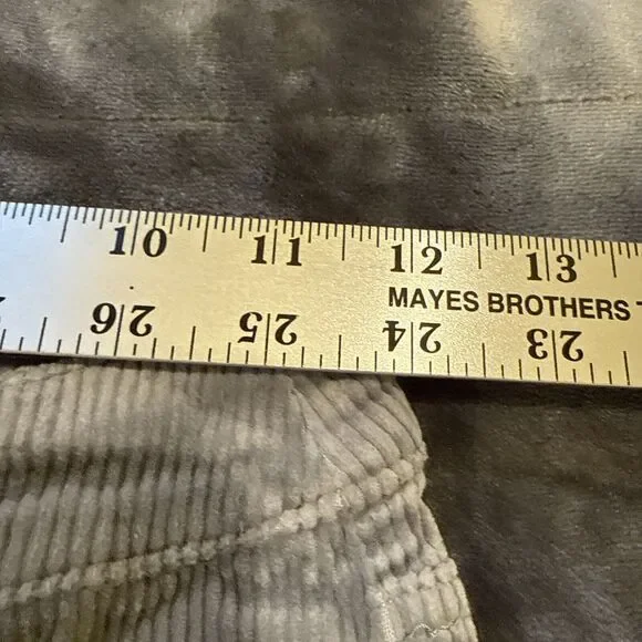 Divided Sz.4 Women's Corduroy Grey Pants 98% Cotton 2% Elastane NICE SOFT - Picture 4 of 12